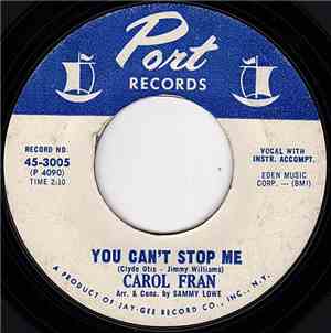 Carol Fran - You Can't Stop Me