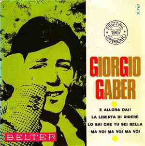 Giorgio Gaber - Festival San Remo 1967
