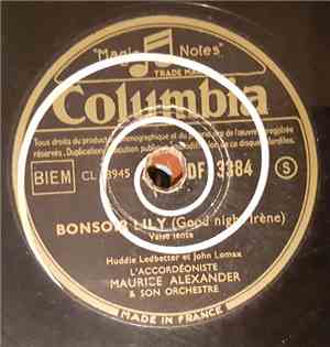 L'Accordéoniste Maurice Alexander Et Son Orchestre - L'Objet / Bonsoir Lily