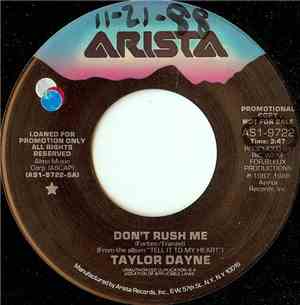 Taylor Dayne - Don't Rush Me