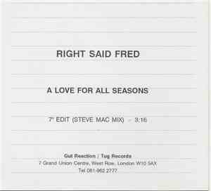 Right Said Fred - A Love For All Seasons