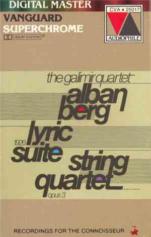 Alban Berg - The Galimir Quartet - Lyric Suite  • String Quartet, Op. 3