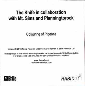 The Knife In Collaboration With Mt. Sims And Planningtorock - Colouring Of  ...