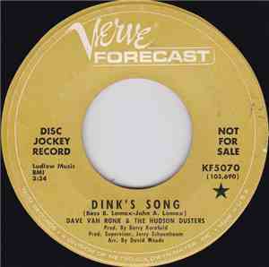 Dave Van Ronk & The Hudson Dusters - Dink's Song / Head Inspector
