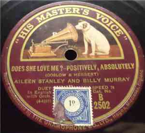 Billy Murray And Aileen Stanley - Does She Love Me?-Positively, Absolutely  ...