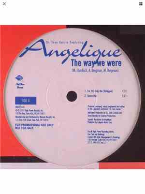 Dr. Tony Garcia Featuring Angelique  - The Way We Were