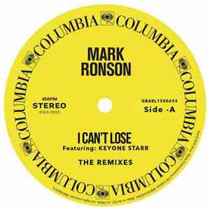 Mark Ronson feat. Keyone Starr - I Can't Lose (Remixes)