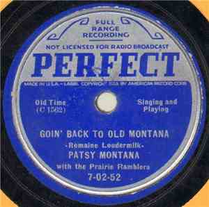 Patsy Montana With The Prairie Ramblers - Goin' Back To Old Montana / Chuck ...