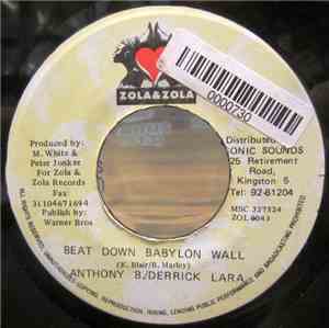 Anthony B And Derrick Lara - Beat Down Babylon Wall