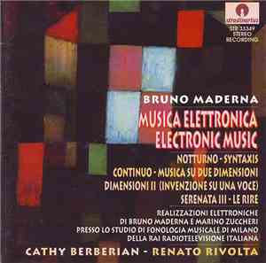 Bruno Maderna - Musica Elettronica / Electronic Music