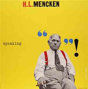 H.L. Mencken With Donald Howe Kirkley, Sr. - Speaking
