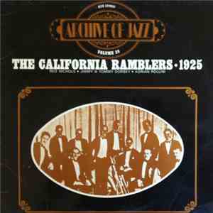 The California Ramblers - Archive Of Jazz Volume 39