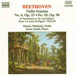 Beethoven, Takako Nishizaki, Jenö Jandó - Violin Sonatas: No. 4, Op. 23; No ...