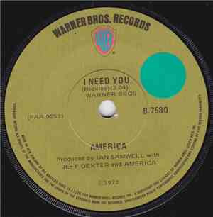 America  - I Need You