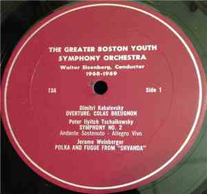The Greater Boston Youth Symphony Orchestra - 1968-1969