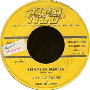 Tito Rodriguez Con Lobos Del Mambo - Joe Lustig Mambo / Besame La Bembita