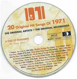 Various - 1971 - 20 Original Hit Songs Of 1971