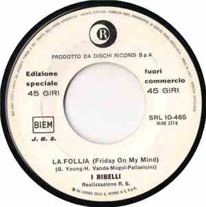 Wilma Goich / I Ribelli - L'Ora Dell'Uscita / La Follia