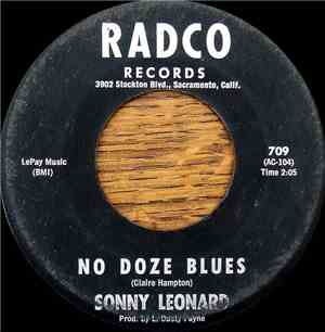 Sonny Leonard - No Doze Blues / Answer's From The Bottle