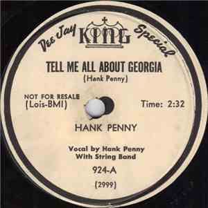 Hank Penny - Tell Me About Georgia / The Solitary Blues