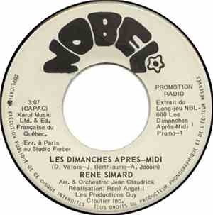 Rene Simard - Les Dimanches Apres-midi