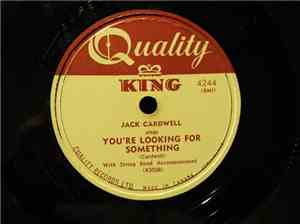 Jack Cardwell - Dear Joan / You're Looking For Something