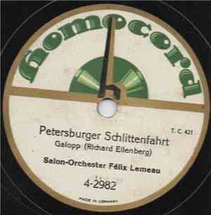 Salon-Orchester Félix Lemeau - Petersburger Schlittenfahrt / Marionnetten-B ...