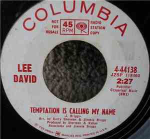 Lee David  - Temptation Is Calling My Name / (I Feel A) Cold Wave Coming On