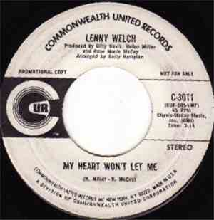 Lenny Welch - My Heart Won't Let Me