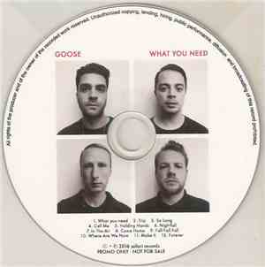 Goose  - What You Need