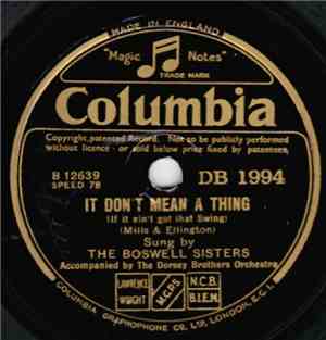 The Boswell Sisters - It Don't Mean A Thing / St. Louis Blues