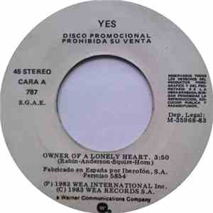 Yes - Owner Of A Lonely Heart