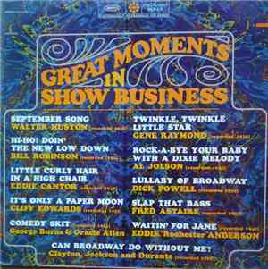 Various - Great Moments In Show Business