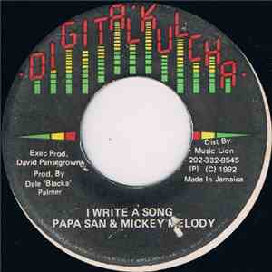 Papa San / Mickey Melody - I Write A Song