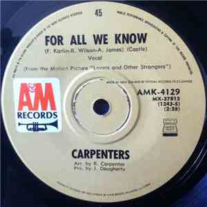 Carpenters - For All We Know