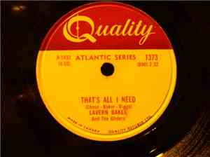 LaVern Baker with the The Gliders - That's All I Need / Bop-Ting-A-Ling