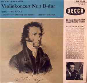 Paganini, Ruggiero Ricci, The London Symphony Orchestra, Anthony Collins  - ...