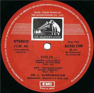 Dr. L. Subramaniam - Violin