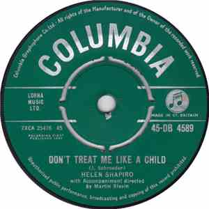 Helen Shapiro - Don't Treat Me Like A Child