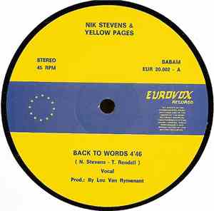 Nik Stevens & The Yellow Pages - Back To Words