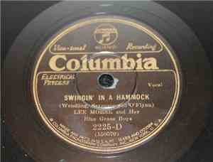 Lee Morse And Her Blue Grass Boys - Swingin' In A Hammock / Seems To Me