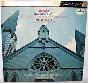 Barber, Howard Hanson, Eastman Rochester Orchestra - Symphony No. 1 / Overt ...