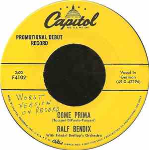Ralf Bendix - Come Prima