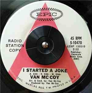 Van McCoy - I Started A Joke / Tony's Theme