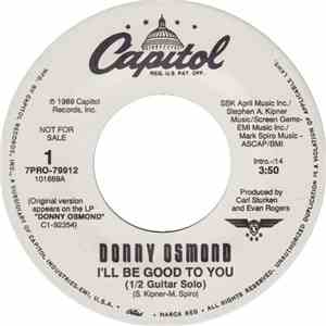 Donny Osmond - I'll Be Good To You