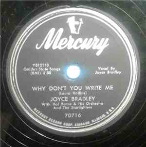 Joyce Bradley - Why Don't You Write Me /  Love Is A Many Splendored Thing