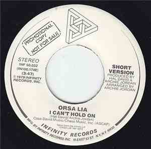Orsa Lia - I Can't Hold On