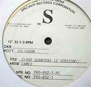 Cameo - Close Quarters (2 Versions)