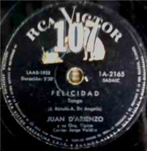 Juan D'Arienzo Y Su Orq. Típica - Felicidad / Tu Amor Fué Mentira