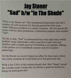 Jay Stoner - Sad / In The Shade